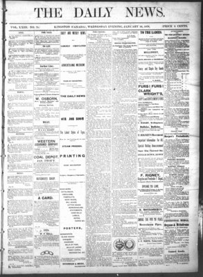 Kingston News (1868), 16 Jan 1878