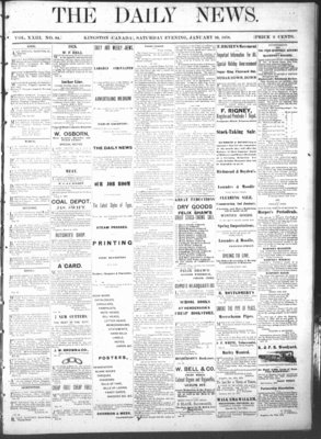 Kingston News (1868), 26 Jan 1878