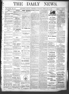 Kingston News (1868), 28 Feb 1878