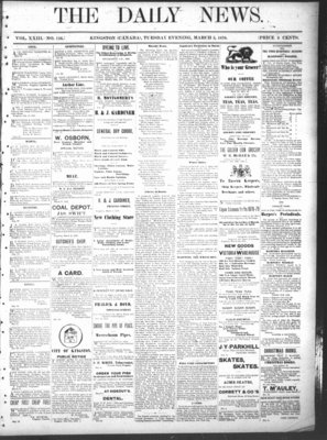 Kingston News (1868), 5 Mar 1878