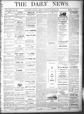 Kingston News (1868), 8 Mar 1878