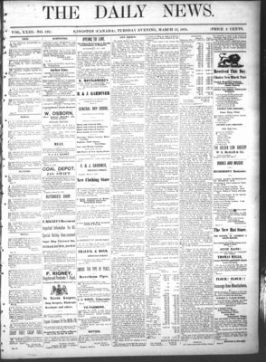 Kingston News (1868), 12 Mar 1878