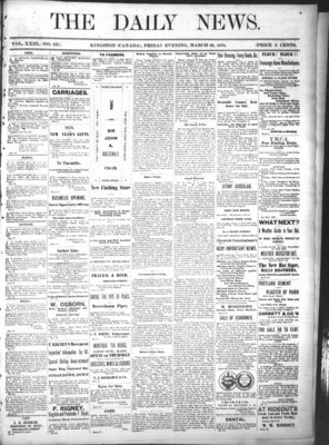 Kingston News (1868), 29 Mar 1878