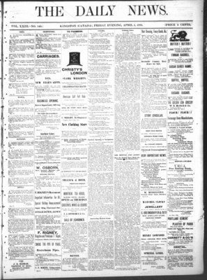 Kingston News (1868), 5 Apr 1878