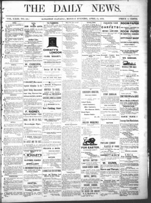 Kingston News (1868), 15 Apr 1878