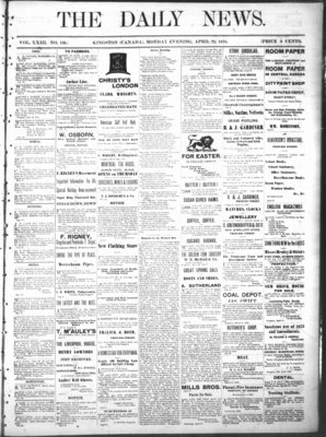 Kingston News (1868), 22 Apr 1878