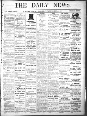 Kingston News (1868), 24 Apr 1878