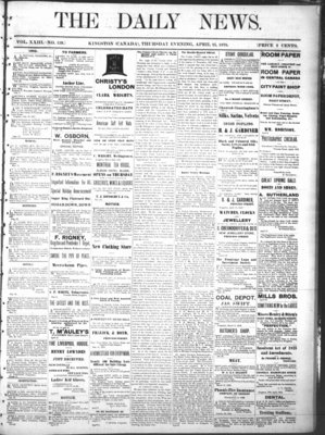 Kingston News (1868), 25 Apr 1878