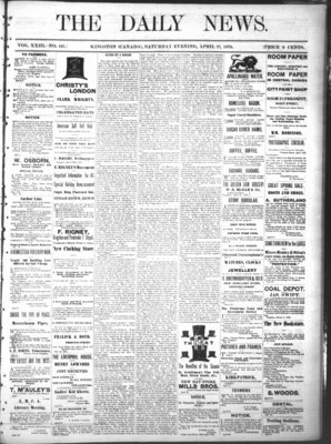 Kingston News (1868), 27 Apr 1878