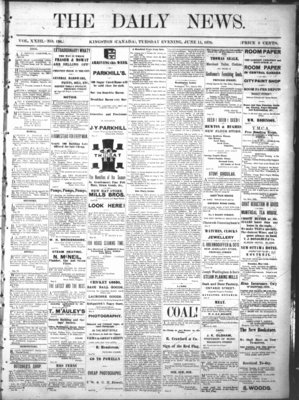 Kingston News (1868), 11 Jun 1878