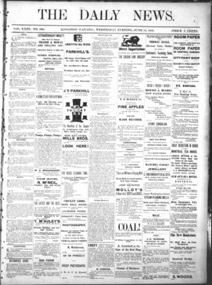 Kingston News (1868), 12 Jun 1878