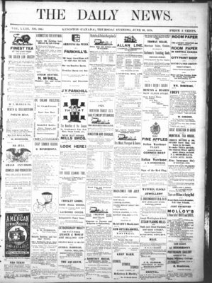 Kingston News (1868), 20 Jun 1878