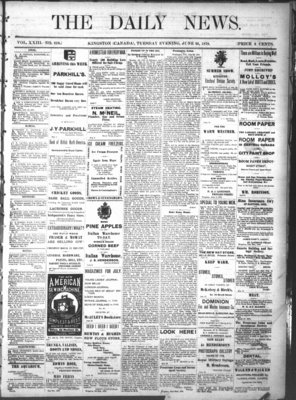 Kingston News (1868), 25 Jun 1878