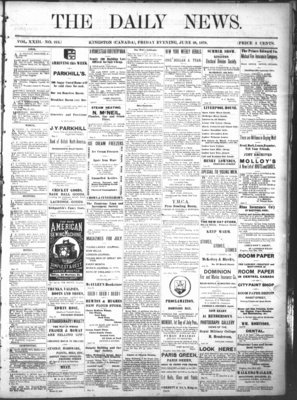 Kingston News (1868), 28 Jun 1878