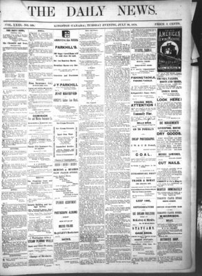 Kingston News (1868), 30 Jul 1878