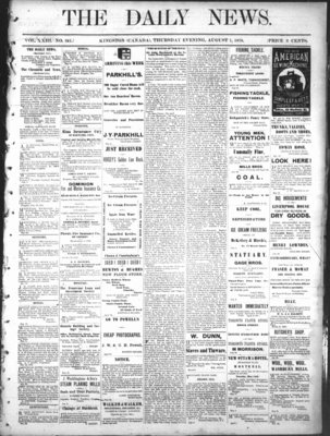 Kingston News (1868), 1 Aug 1878