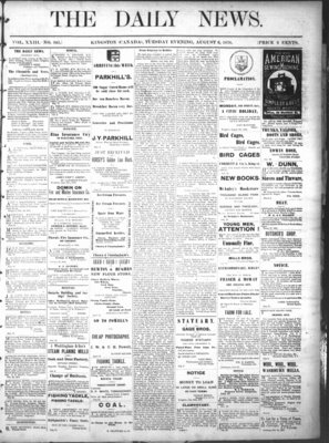 Kingston News (1868), 6 Aug 1878