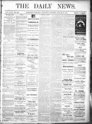 Kingston News (1868), 10 Aug 1878