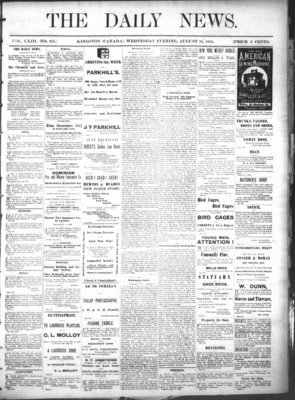 Kingston News (1868), 21 Aug 1878