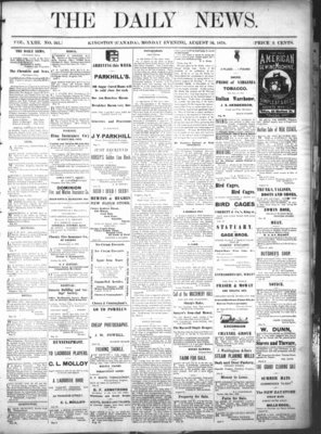 Kingston News (1868), 26 Aug 1878