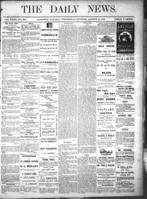 Kingston News (1868), 28 Aug 1878