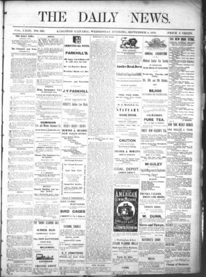 Kingston News (1868), 4 Sep 1878