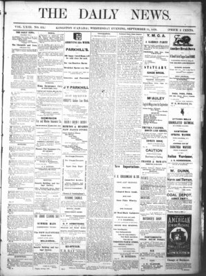 Kingston News (1868), 11 Sep 1878