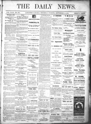 Kingston News (1868), 12 Sep 1878