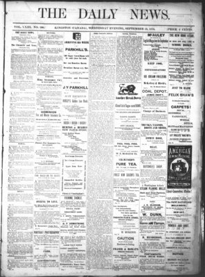 Kingston News (1868), 18 Sep 1878