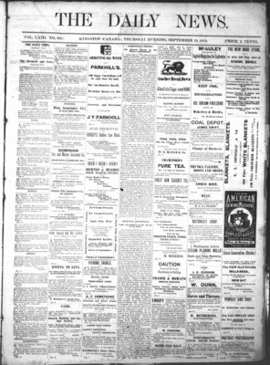 Kingston News (1868), 19 Sep 1878