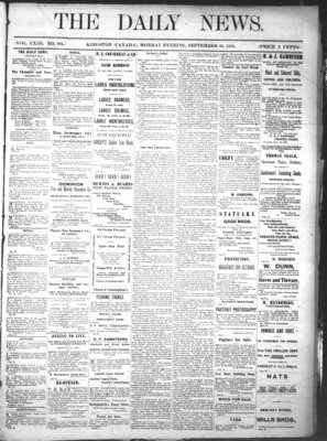 Kingston News (1868), 23 Sep 1878