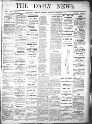 Kingston News (1868), 1 Oct 1878