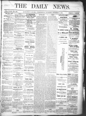 Kingston News (1868), 2 Oct 1878