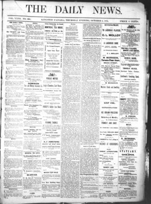 Kingston News (1868), 3 Oct 1878