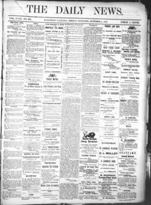 Kingston News (1868), 4 Oct 1878