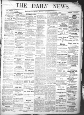 Kingston News (1868), 7 Oct 1878