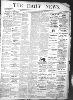 Kingston News (1868), 12 Oct 1878