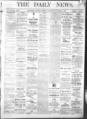 Kingston News (1868), 28 Oct 1878