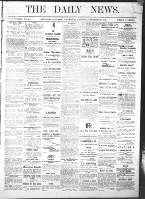 Kingston News (1868), 31 Oct 1878