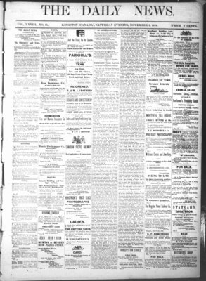 Kingston News (1868), 2 Nov 1878