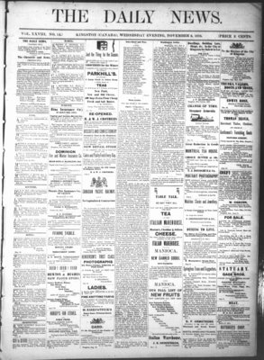 Kingston News (1868), 6 Nov 1878