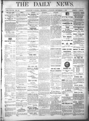 Kingston News (1868), 5 Dec 1878