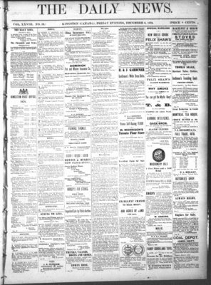 Kingston News (1868), 6 Dec 1878