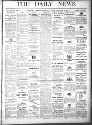 Kingston News (1868), 16 Dec 1878