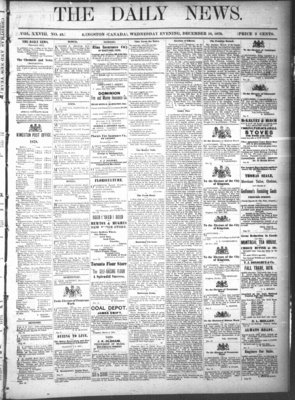 Kingston News (1868), 18 Dec 1878