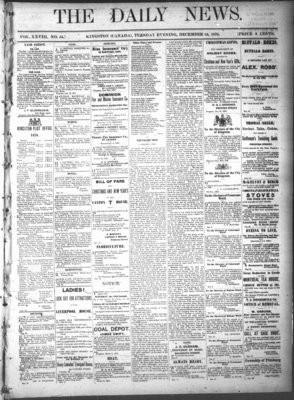 Kingston News (1868), 24 Dec 1878