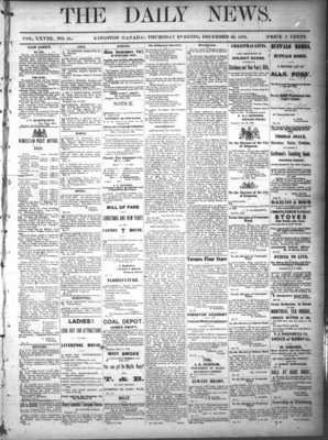 Kingston News (1868), 26 Dec 1878