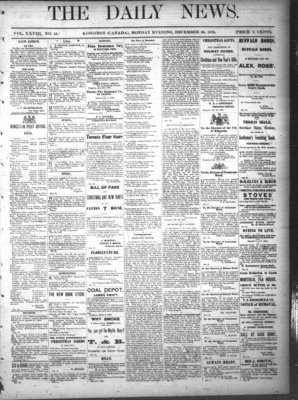 Kingston News (1868), 30 Dec 1878