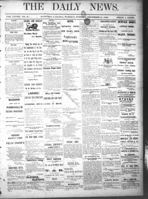 Kingston News (1868), 31 Dec 1878