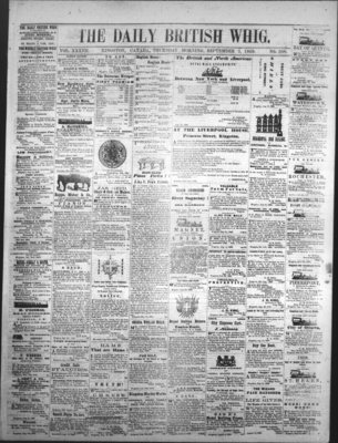 Daily British Whig (1850), 3 Sep 1868